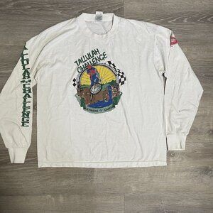 Vintage Tallulah Challenge Long Sleeve T-Shirt Men’s Large 90s Event Tee Outdoor